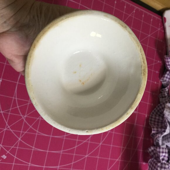 Vintage Instant Coffee canister 8" tall to the top the lid the jar has crazing - Picture 2 of 7